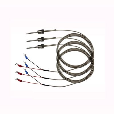 SS304 Material Screw Temperature Sensor 10k ohm With 6*50mm Probe