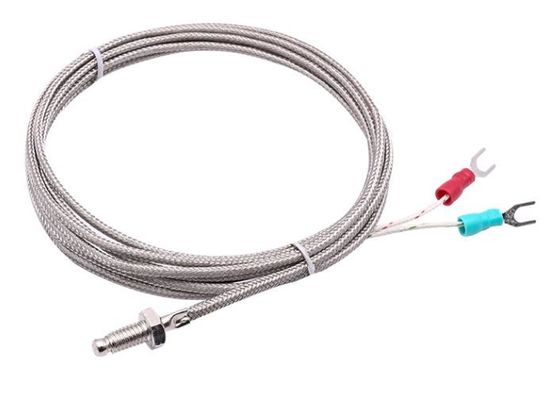 platinum RTD Temperature Sensor M6 Thread Pt100 With Shielded wire