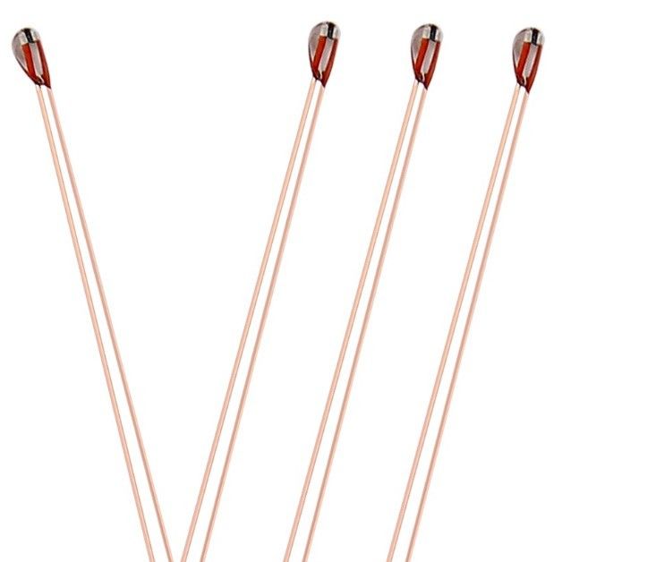 3mm Glass Encapsulated NTC Thermistor 10k ohm High Temperature